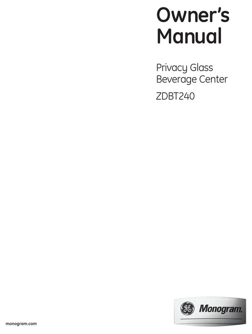 GE Monogram ZDBT240 User manual