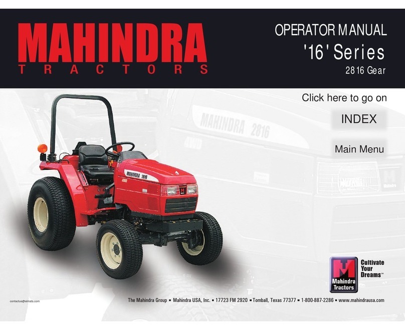 Mahindra '16' Series Operator's manual