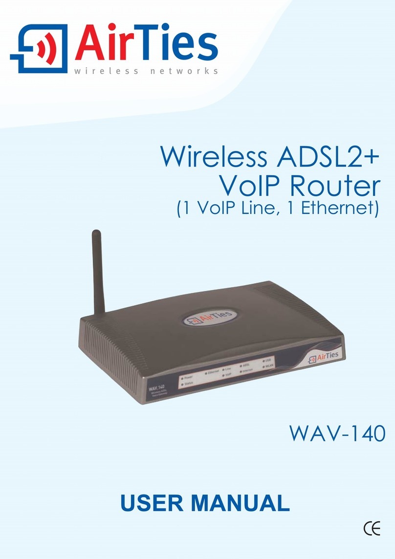 AirTies WAV-140 User manual