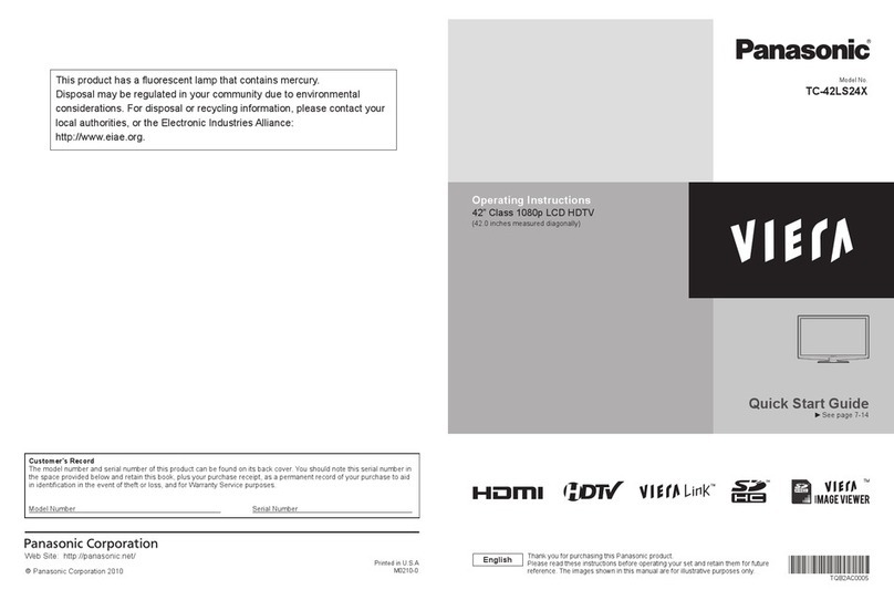 Panasonic Viera TC-42LS24X User manual Panasonic Viera TC-42LS24X User manual