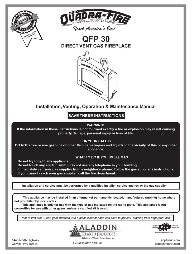 Quadra-Fire QFP 30 Operation & maintenance manual