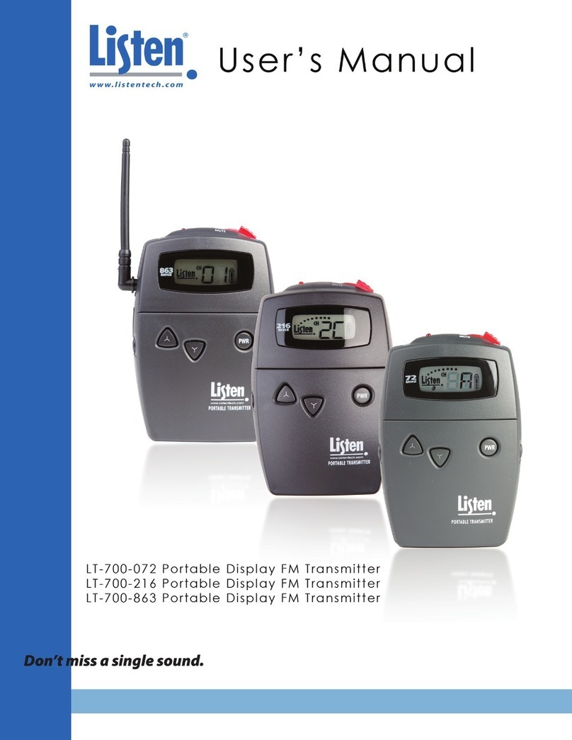Listen LT-700-072 User manual