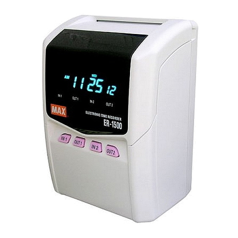 Max ER-1500 instruction manual