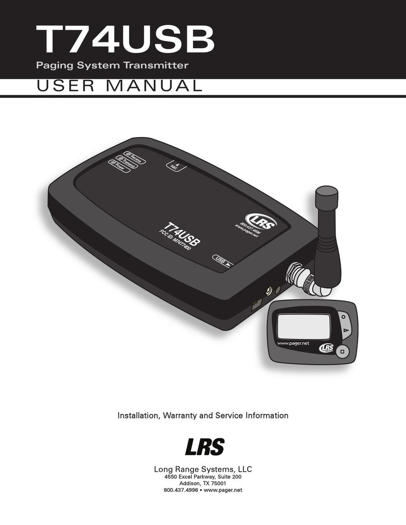 Load Range Systems T74USB user manual Load Range Systems T74USB user manual