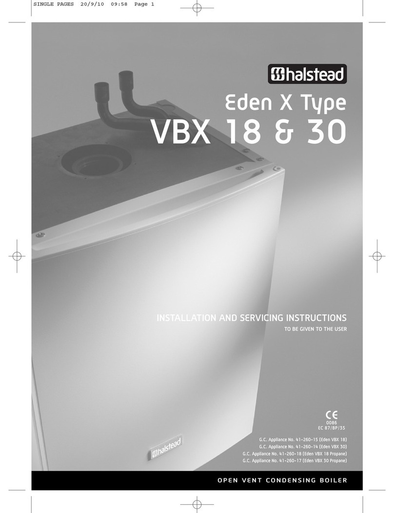 Halstead EDEN X Type VBX 30 User guide