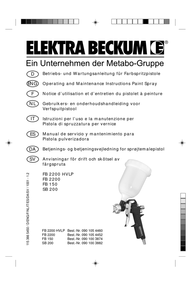 Elektra Beckum FB 2200 HVLP Operating and maintenance instructions