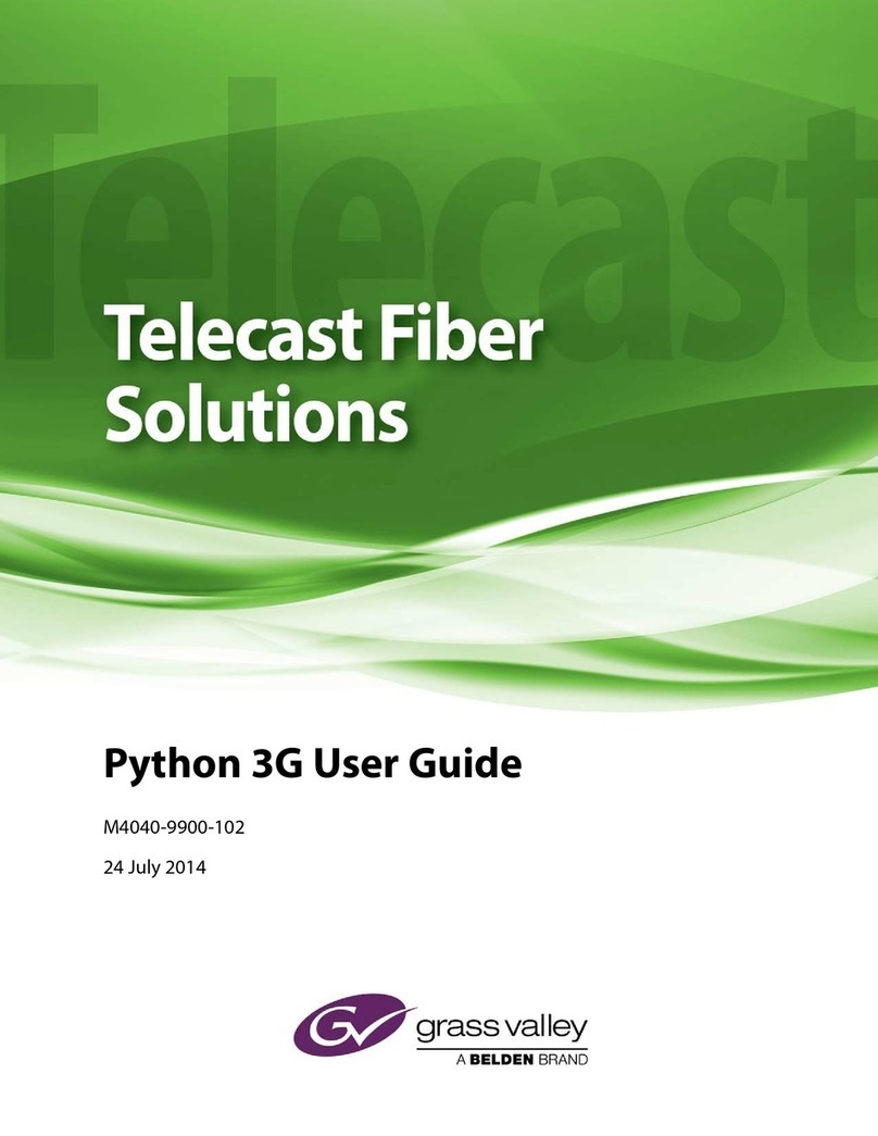 GRASS VALLEY Python 3G Series user guide
