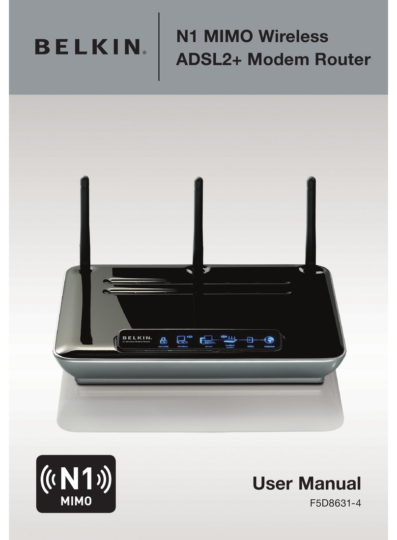 Belkin N1 MIMO User manual Belkin N1 MIMO User manual