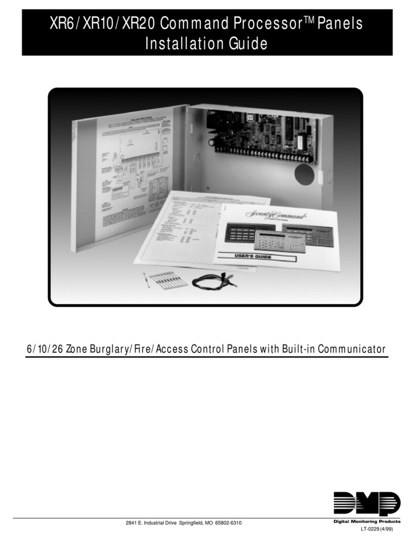 DMP Electronics SecurityCommand XR6 User manual