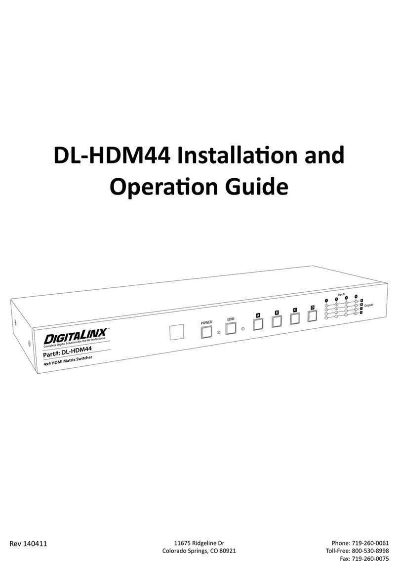 DigitaLinx DL-HDM44 User manual DigitaLinx DL-HDM44 User manual
