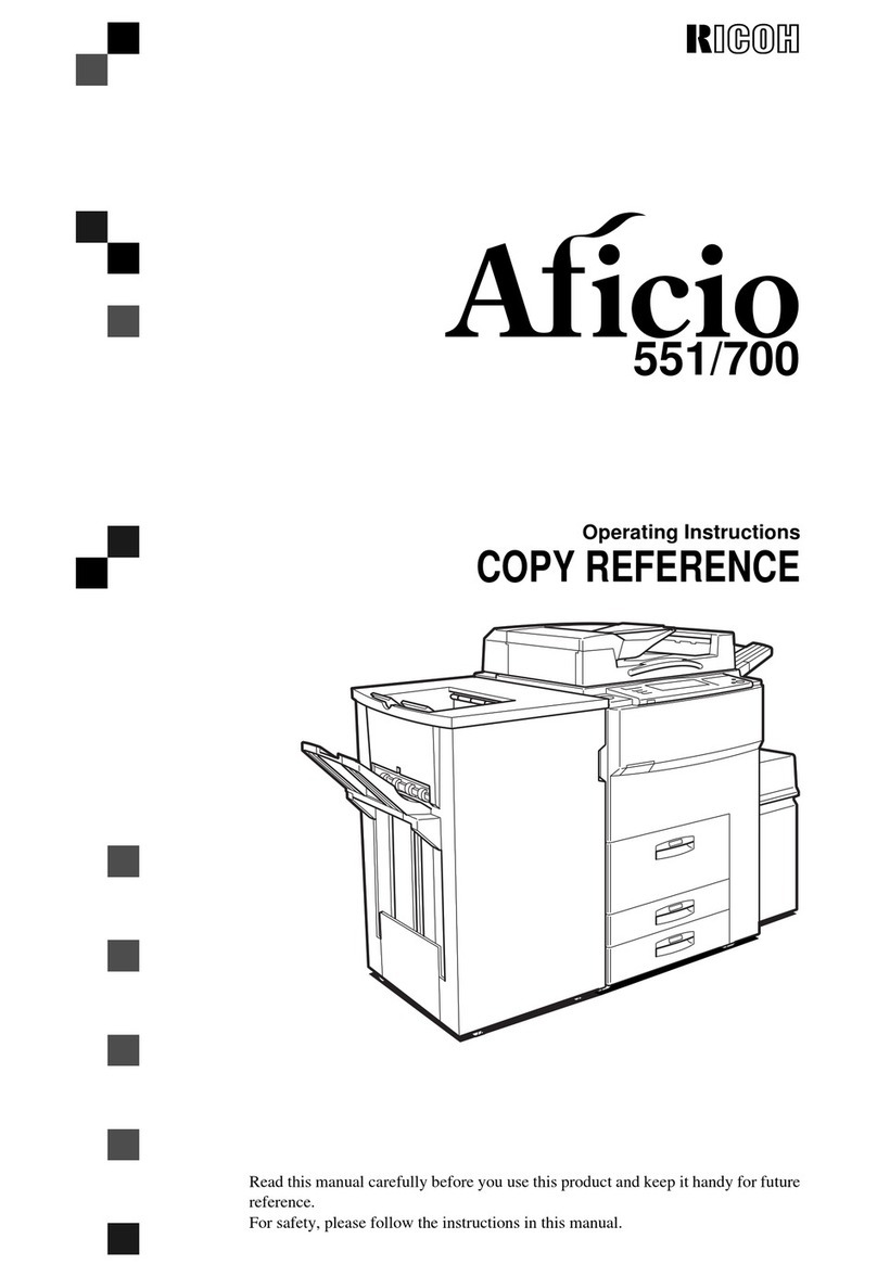 Ricon Aficio 551 User manual