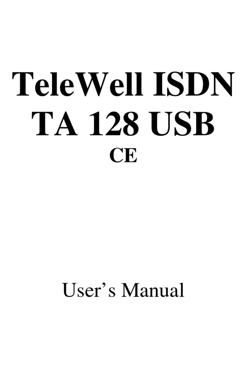 TeleWell TA 128 USB user manual