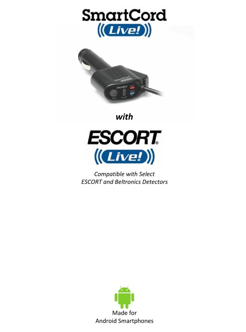 Escort SmartCord Live User manual