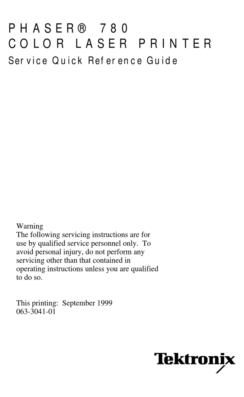 Tektronix Phaser 780 Color User manual