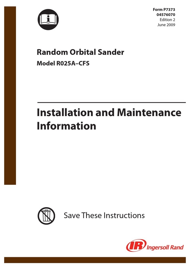 Ingersoll-Rand R025A–CFS Installation and maintenance information