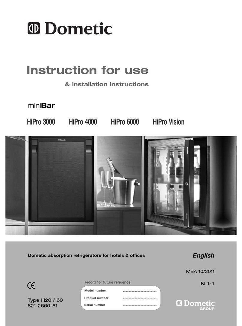 Dometic HiPro 3000 Instruction for use & installation instructions