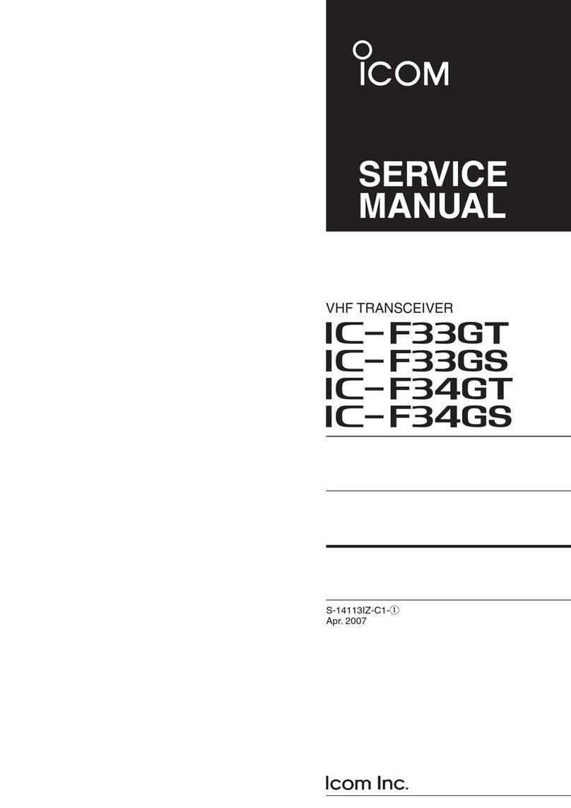 Icom IC-F33GT Service manual