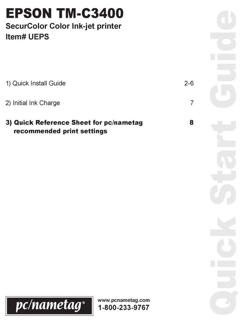 Epson SecurColor TM-C3400 User manual