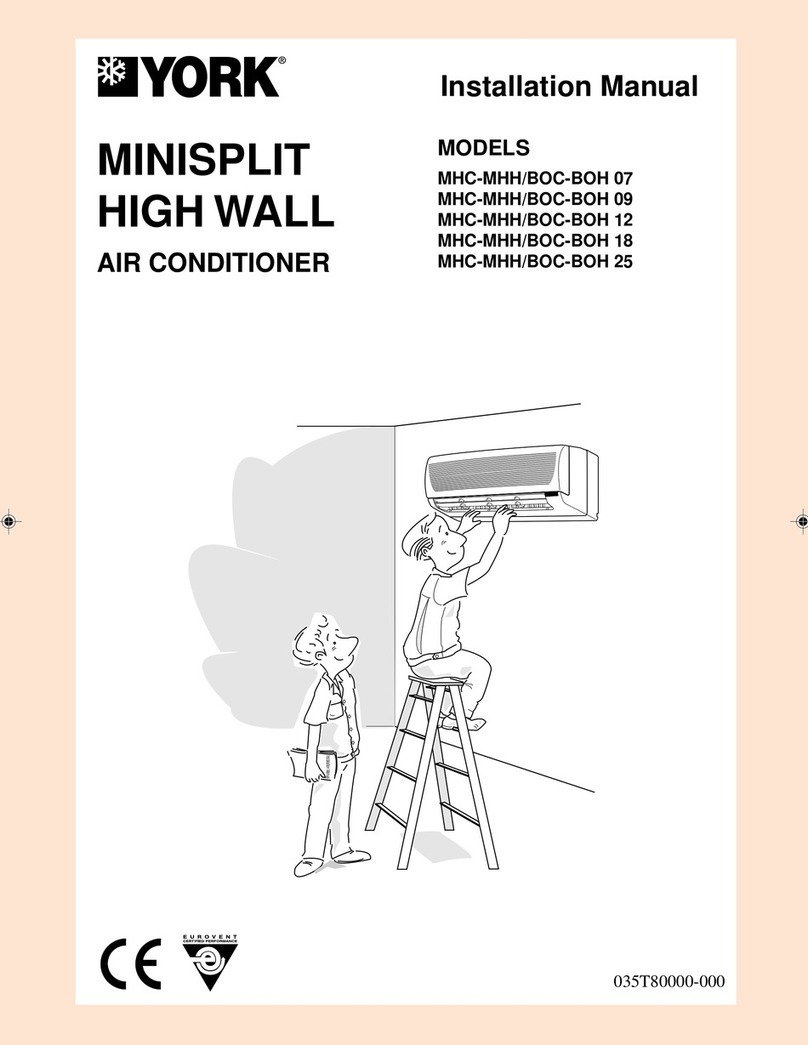 York MHC-MHH User manual