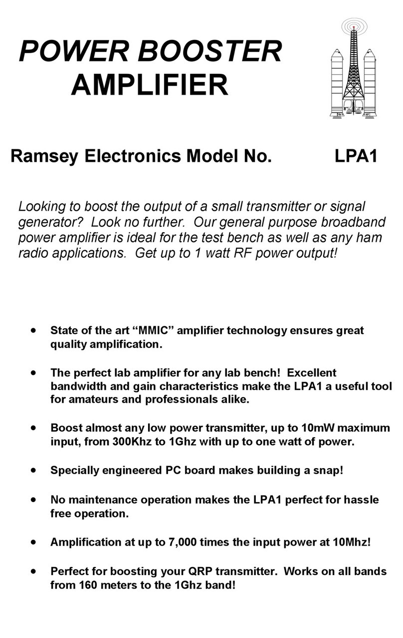 Ramsey Electronics LPA1 User manual