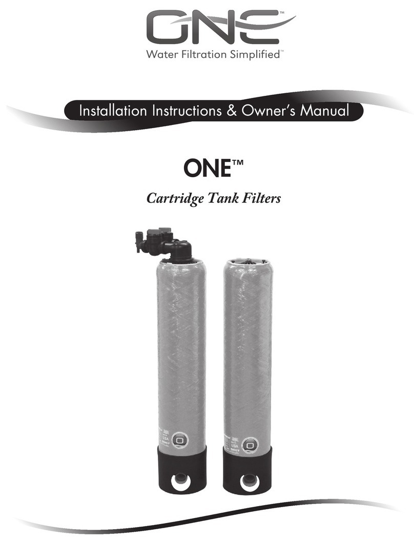 ONE Cartridge Tank Filters Installation instructions & owner's manual