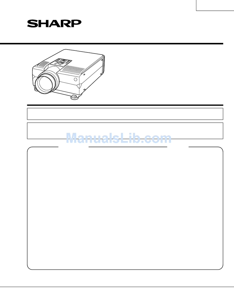 Sharp Notevision XG-P10XE Service manual