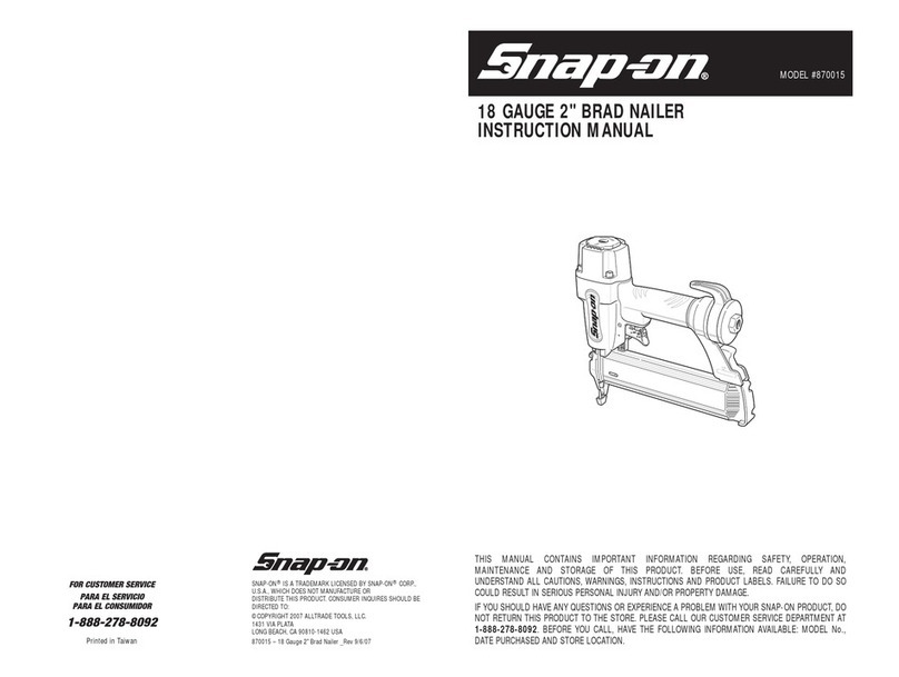 Snap-On 870015 instruction manual