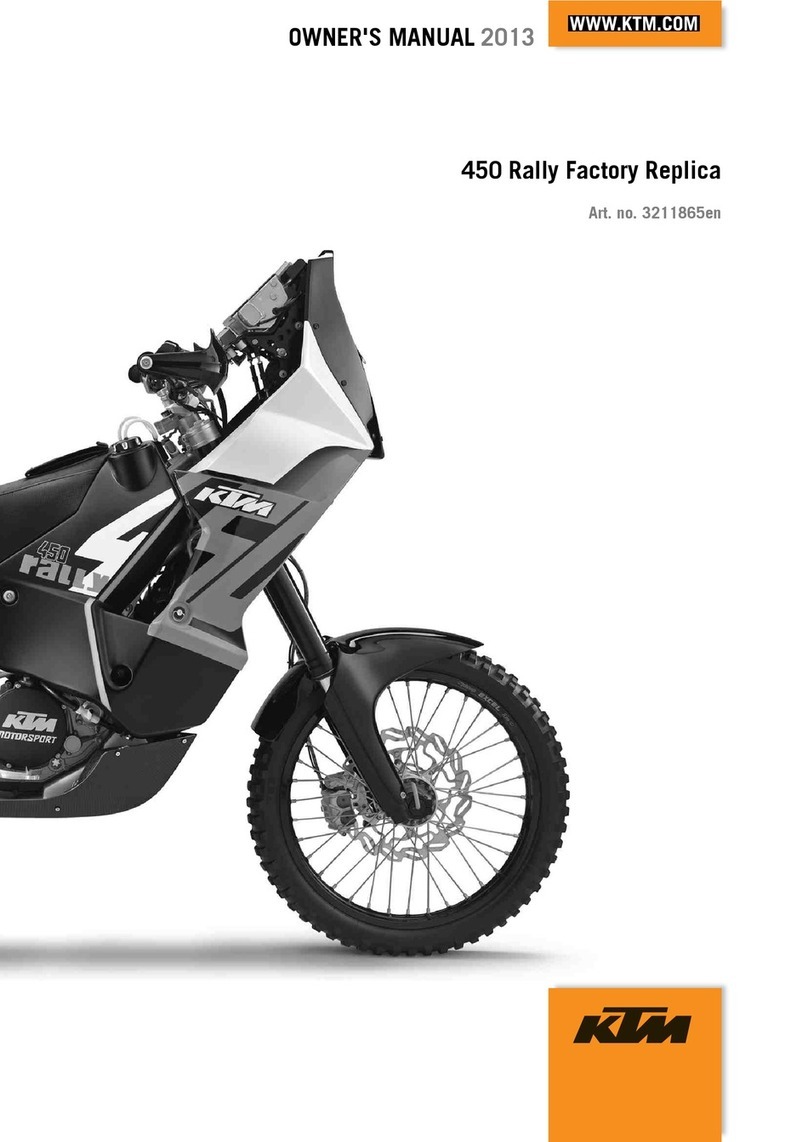 KTM 450 Rally Factory Replica owner's manual