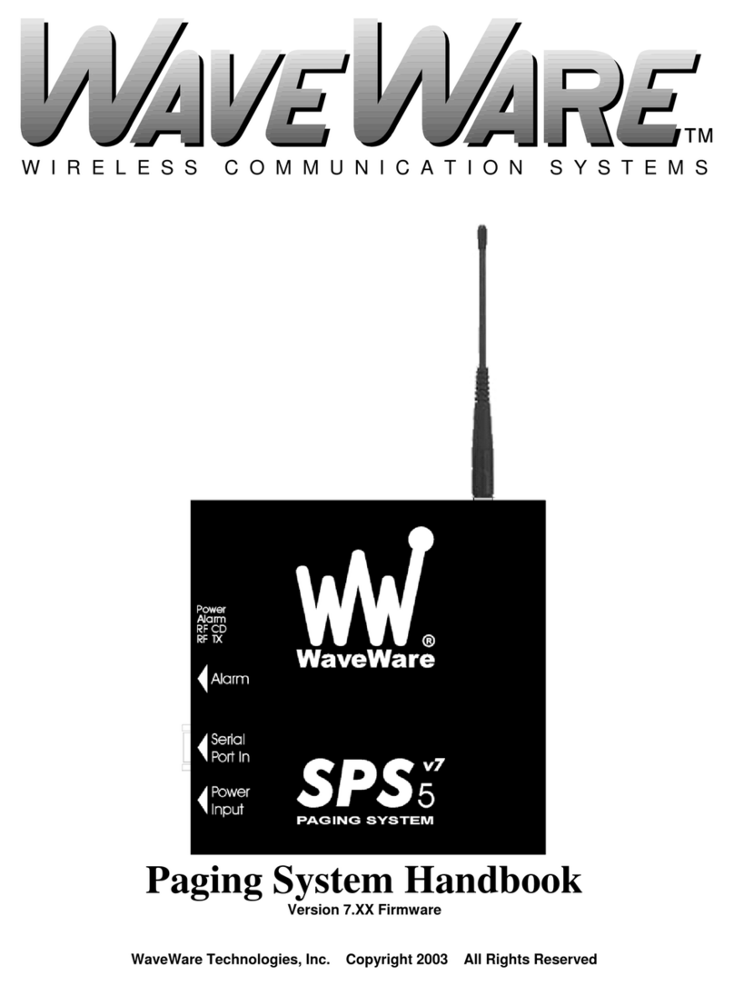 WaveWare SPS-5 User manual