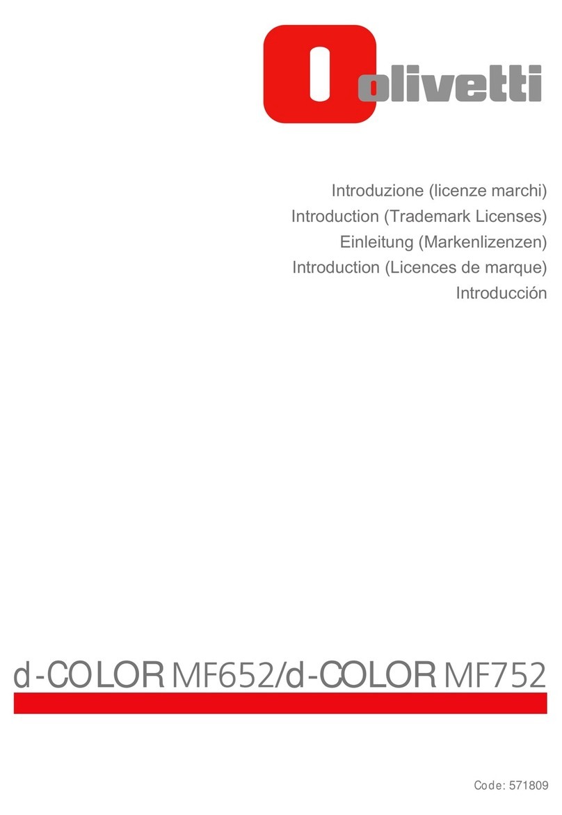 Olivetti d-COLOR MF652 User manual