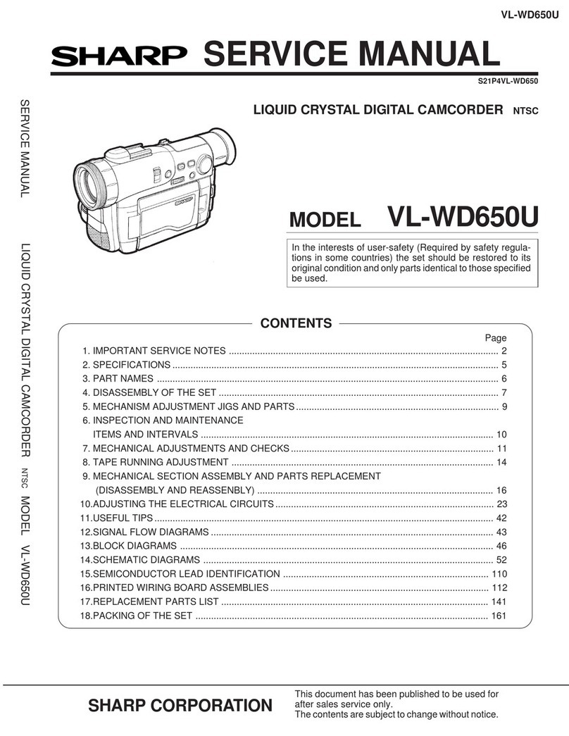 Sharp VIEWCAM VL-WD650U User manual