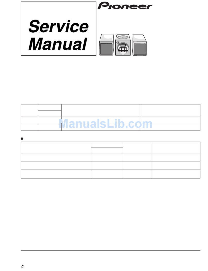 Pioneer X-HX700 Service manual