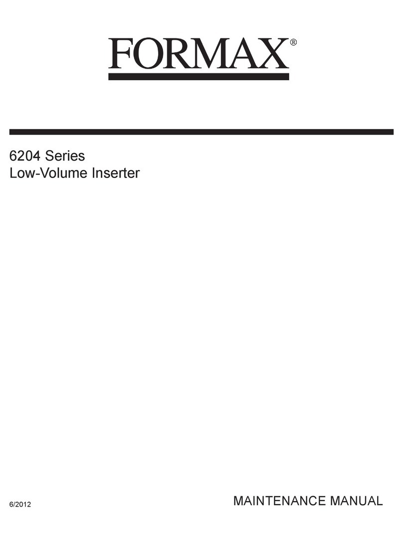 Formax 6204 Series Maintenance manual Formax 6204 Series Maintenance manual