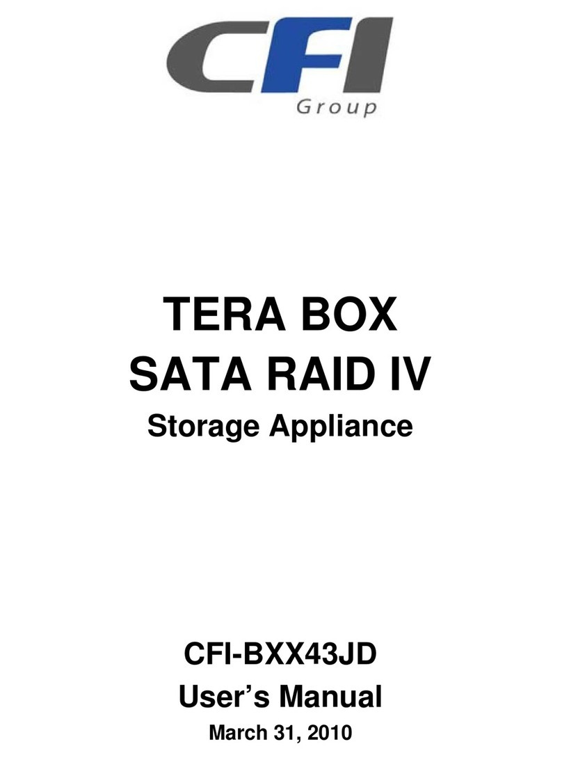CFI TERA BOX SATA RAID IV user manual