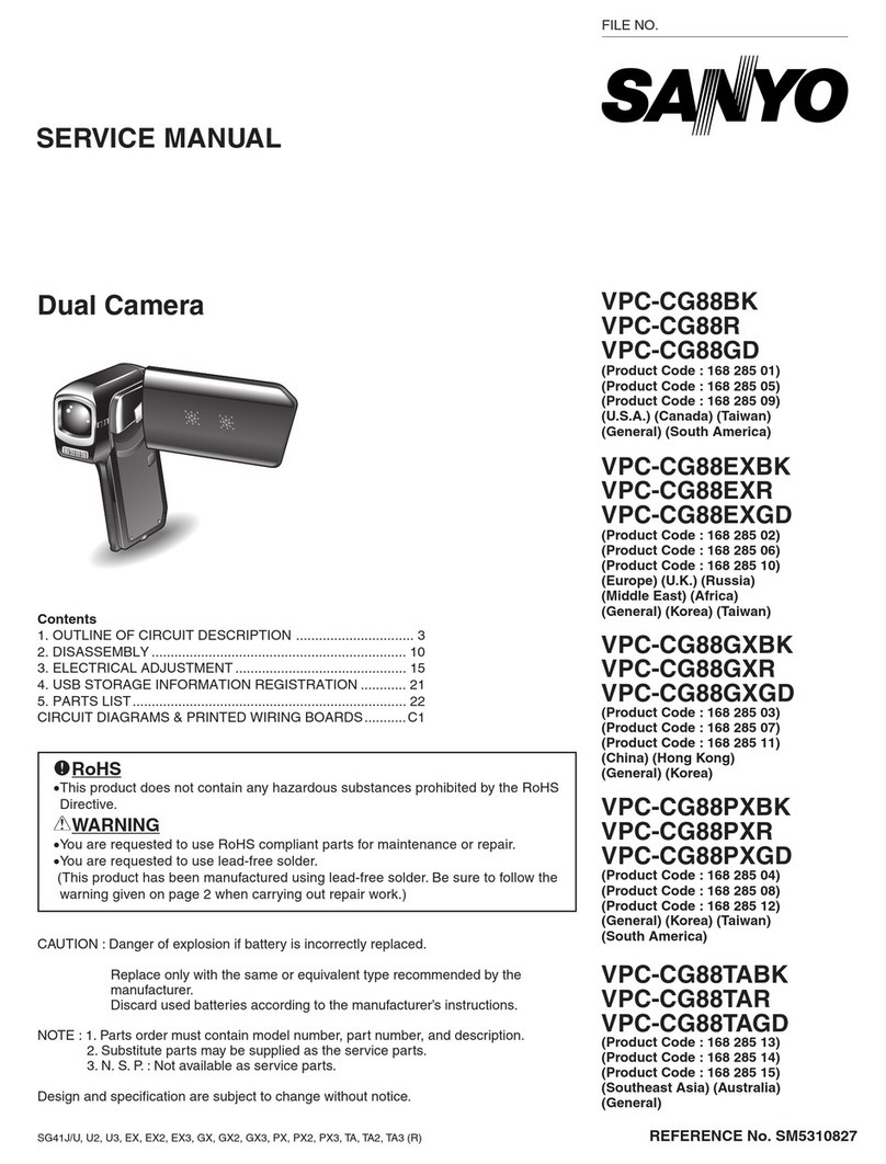 Sanyo VPC-CG88BK User manual Sanyo VPC-CG88BK User manual