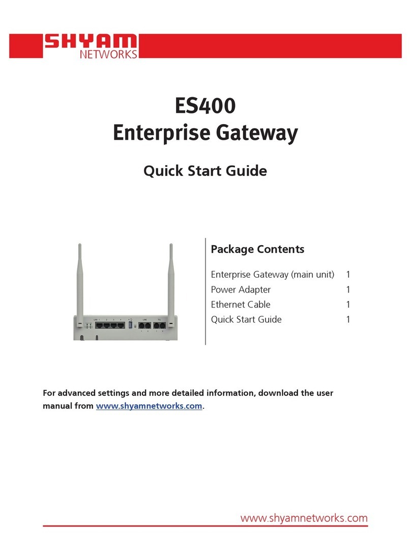 Shyam ES400 quick start guide