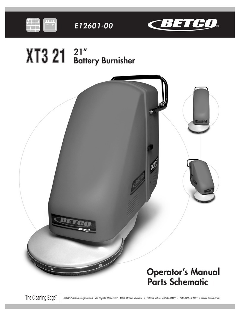 BETCO XT3 21 Operator's manual
