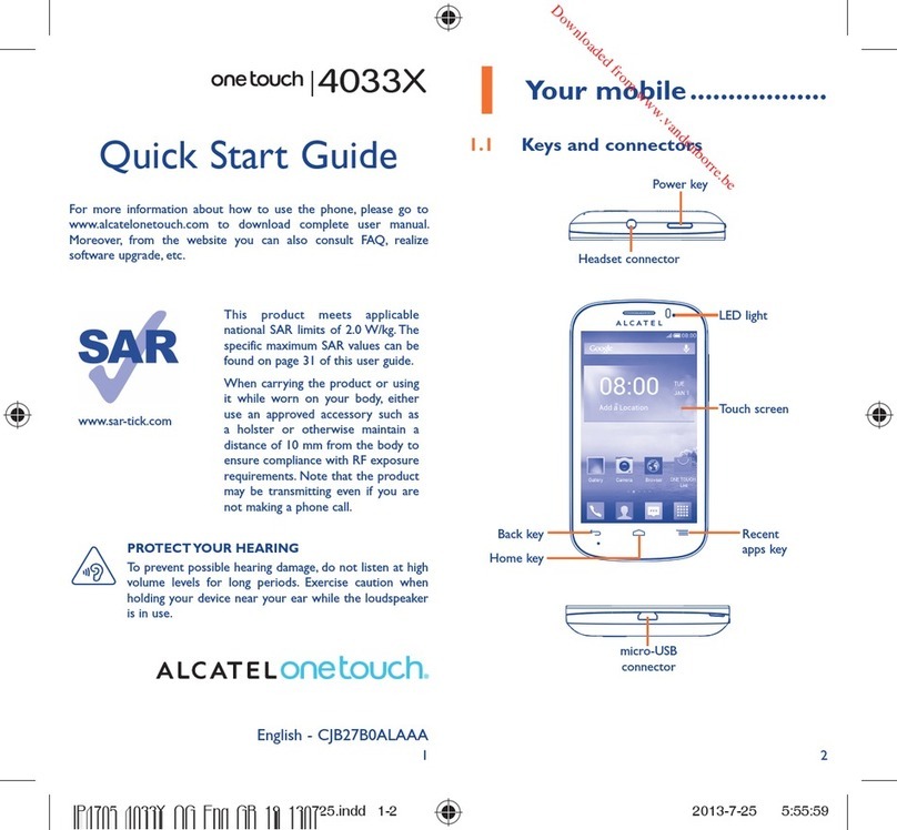 Alcatel onetouch 4033X User manual