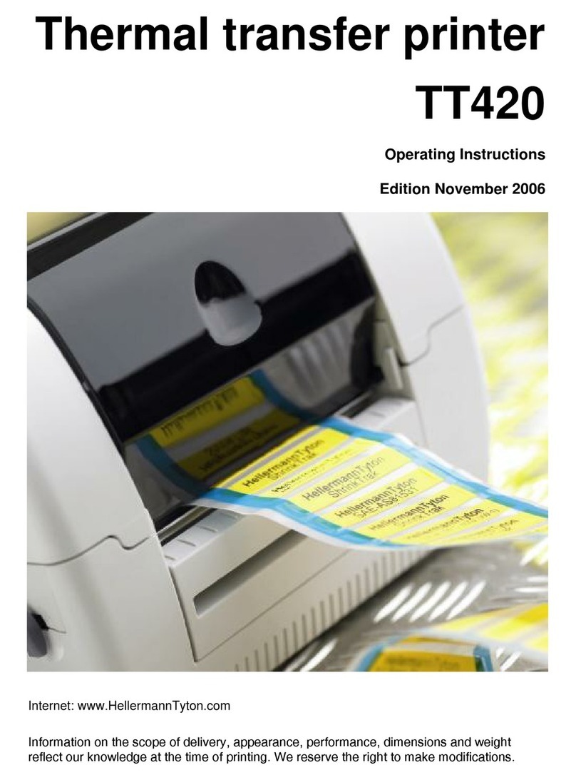 Hellermann Tyton TT420 User manual