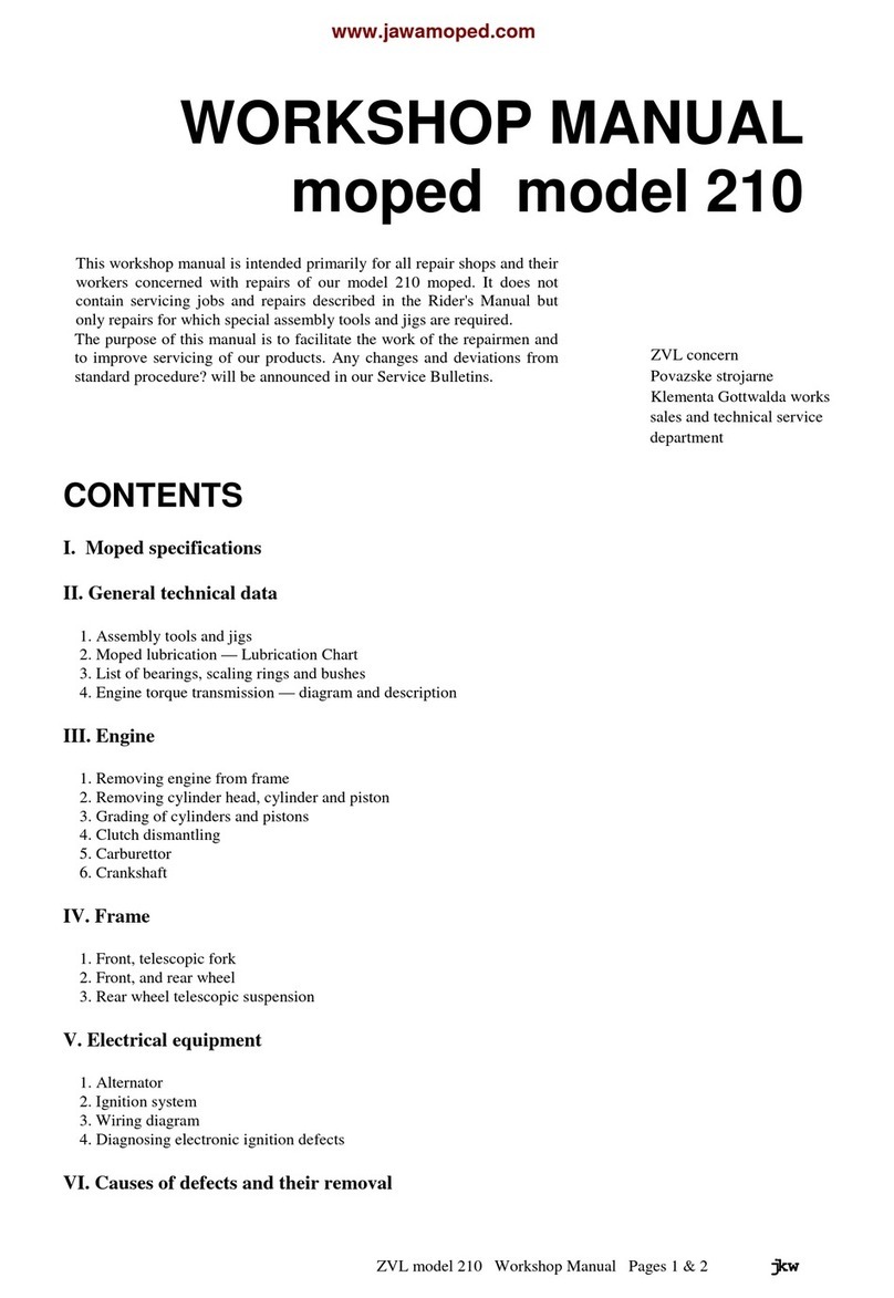 JAWA ZVL 210 Workshop manual