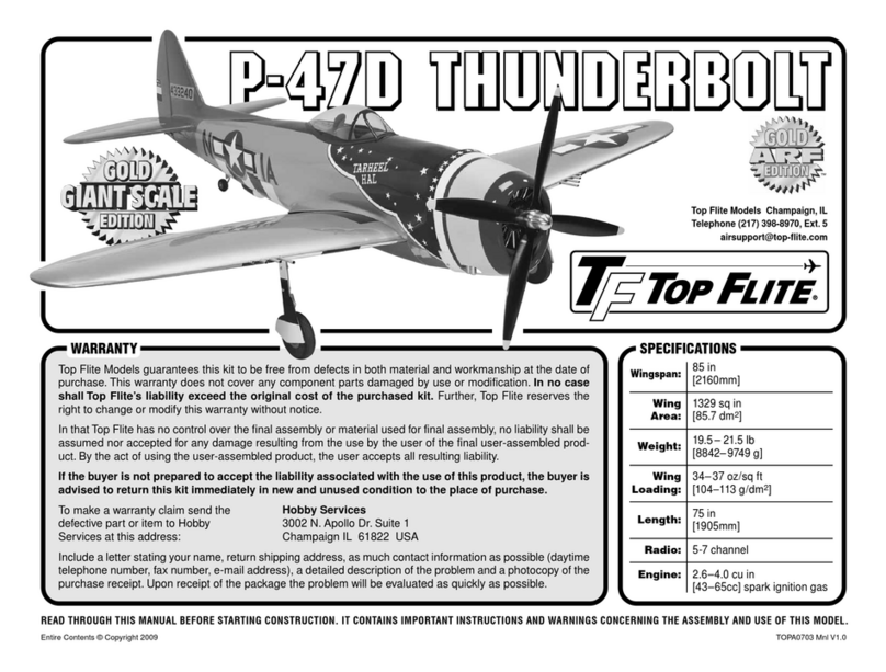 Top Flight Models P-47D Thunderbold user guide