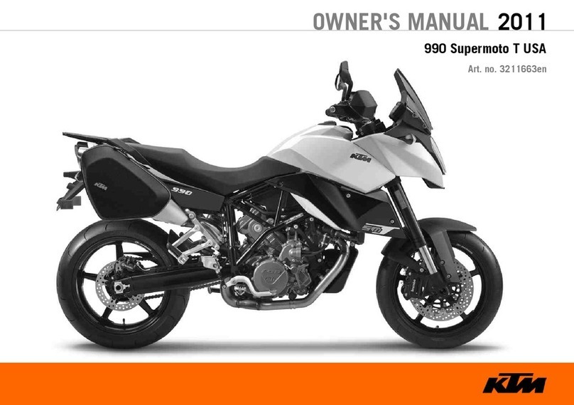 KTM 2011 990 Supermoto T USA User manual