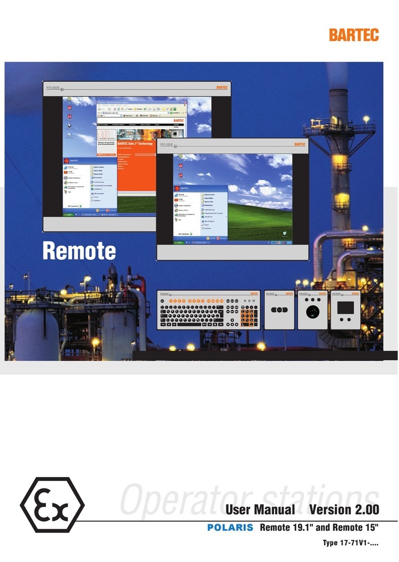 Bartec Polaris Remote 15" user manual
