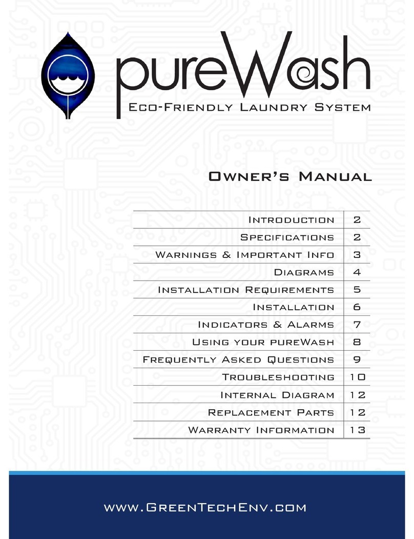 GreenTech Pure Wash owner's manual
