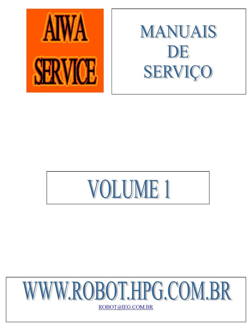 Aiwa Compact disc stereo cassette receiver Service manual