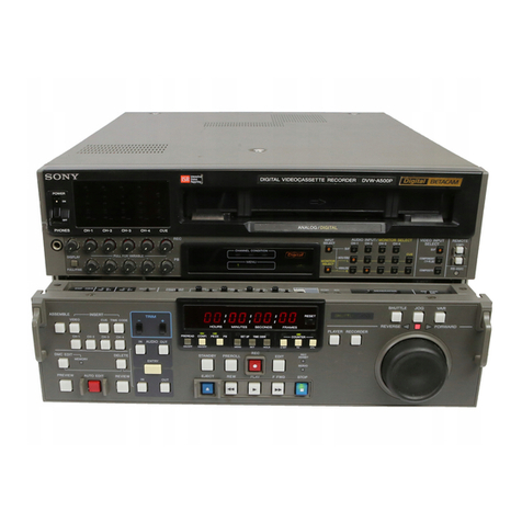 Sony DVW-A500P Maintenance manual