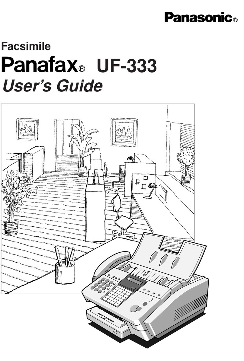 Panasonic Panafax UF-333 User manual