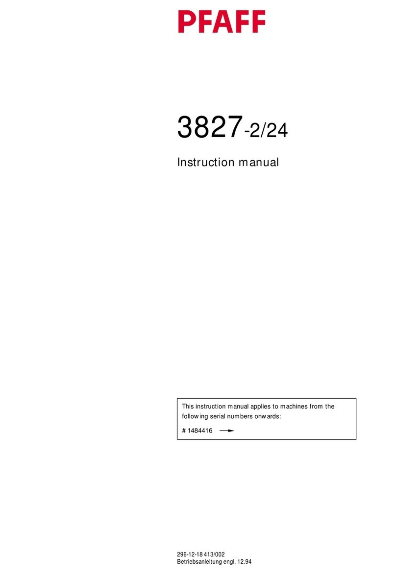 Pfaff 3827-2 User manual