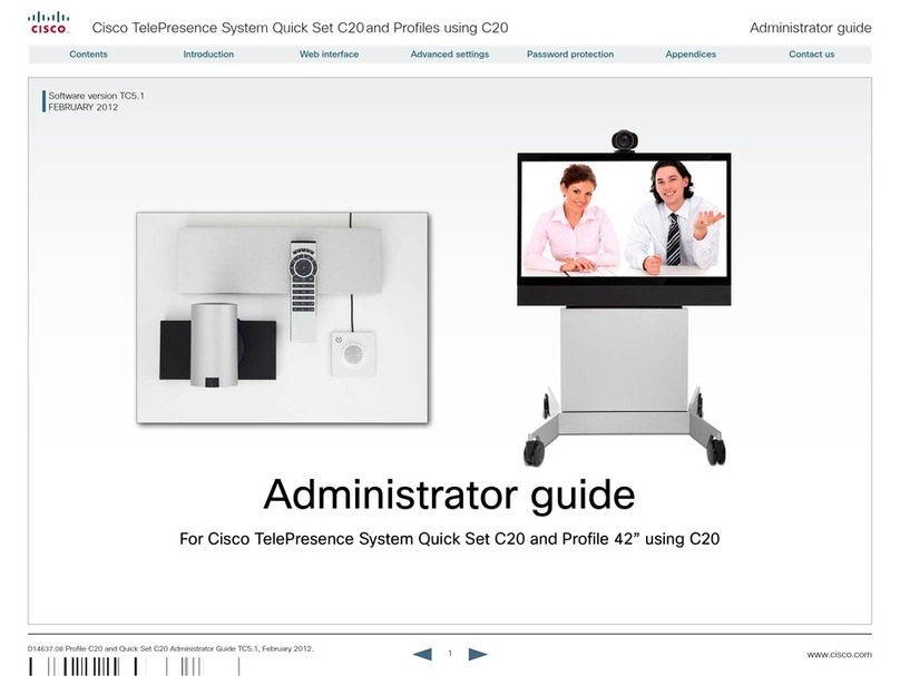 Cisco Quick Set C20 Service manual