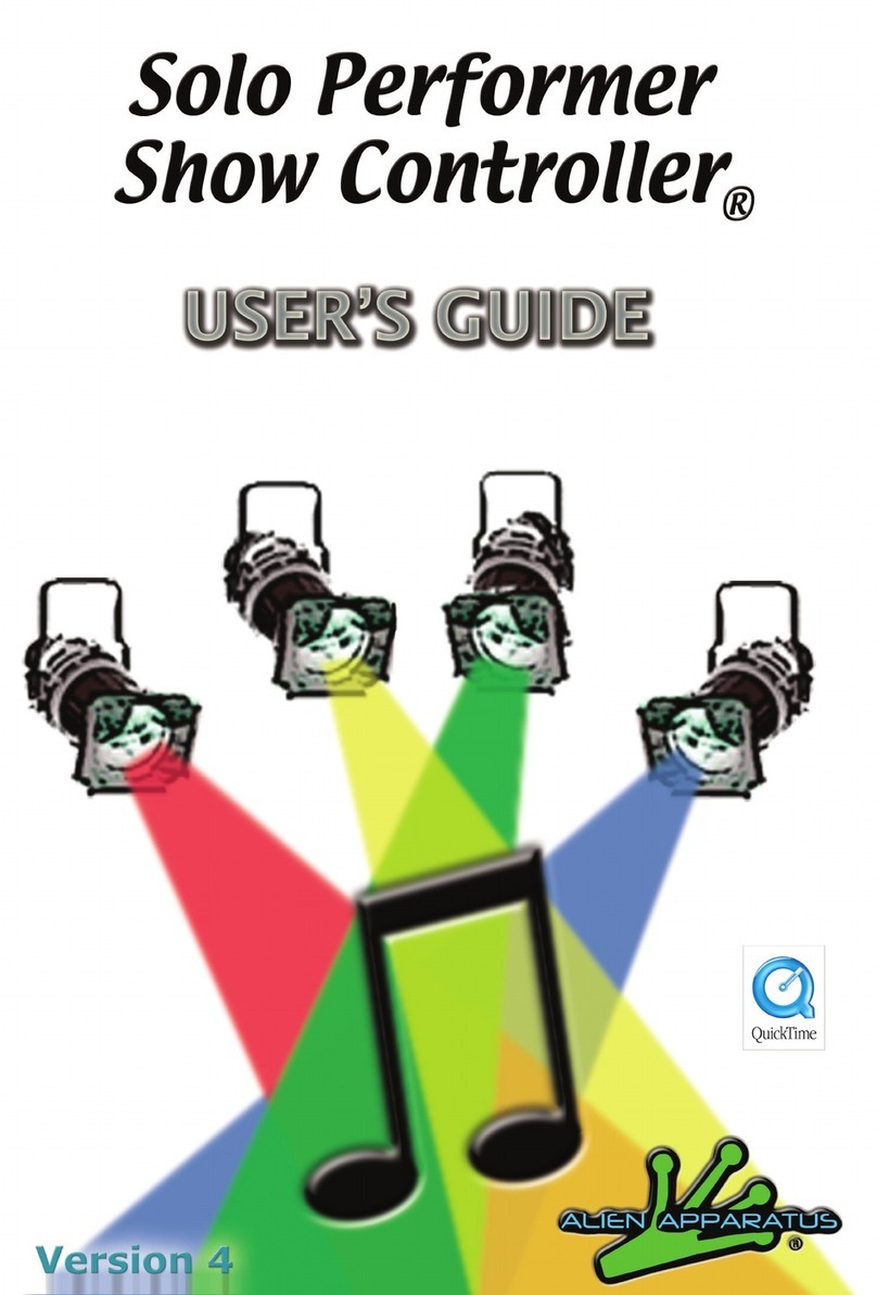 Alien Apparatus Solo Performer Show Controller user guide